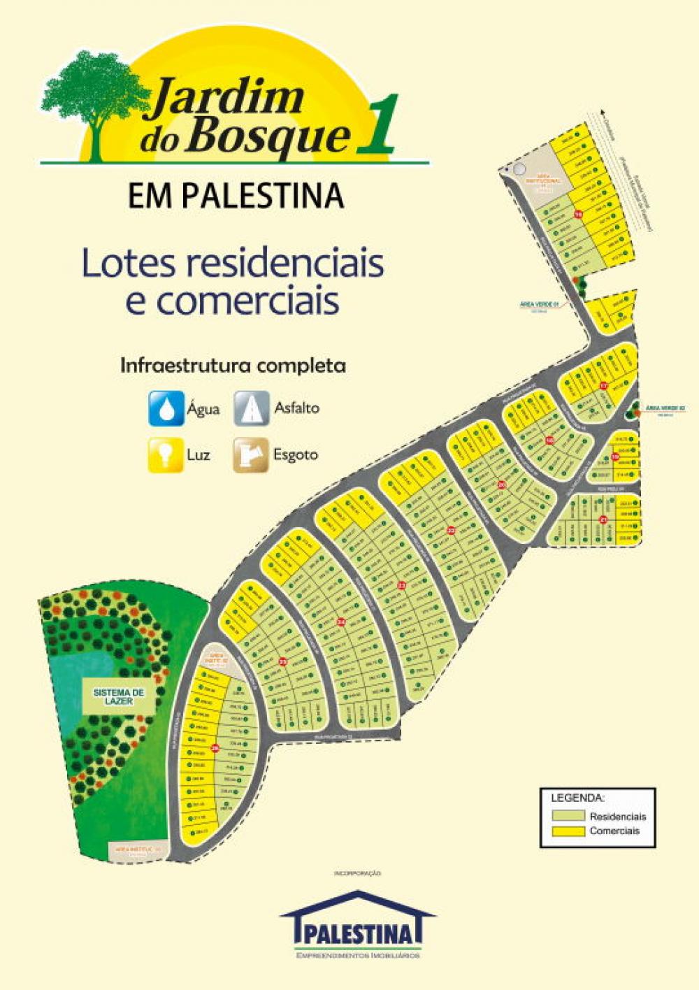 Comprar Terreno / Padrão em Palestina R$ 50.000,00 - Foto 1