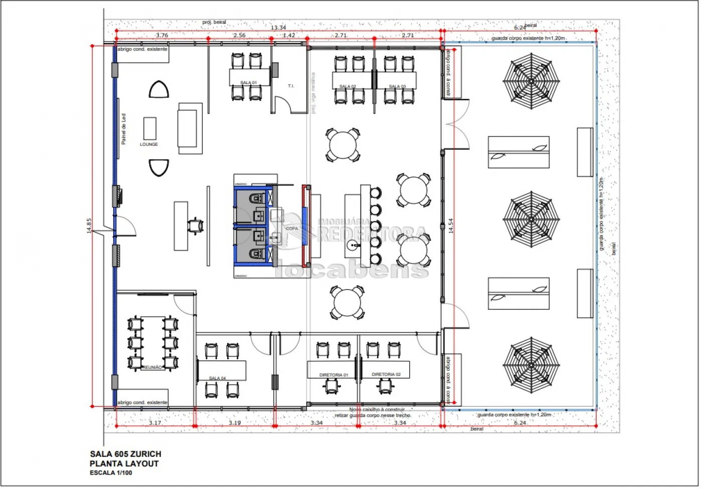 Conjunto Comercial-Sala para alugar, 210m² - Foto 32