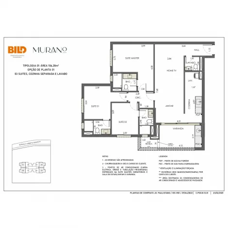 imagem 5 - Apartamento 106,28 m2 no Murano imagem 5 - Apartamento 106,28 m2 no Murano