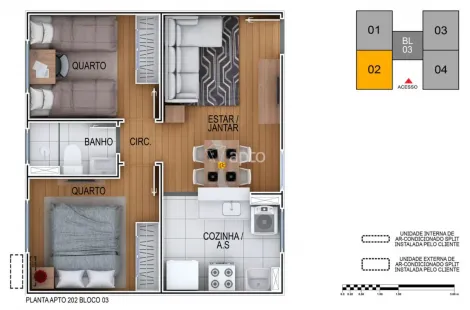 imagem 5 - Melina Residencial - Apto no Segundo andar, muito bom, condomínio com bom lazer imagem 5 - Melina Residencial - Apto no Segundo andar, muito bom, condomínio com bom lazer